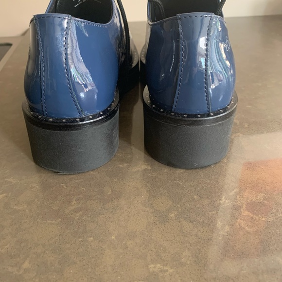 Bos&Co patent royal blue shoes - Picture 3 of 8